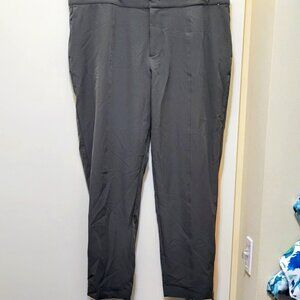 Mondetta Women's gray Lined High-Rise Comfort Stretch ankle pant sz16